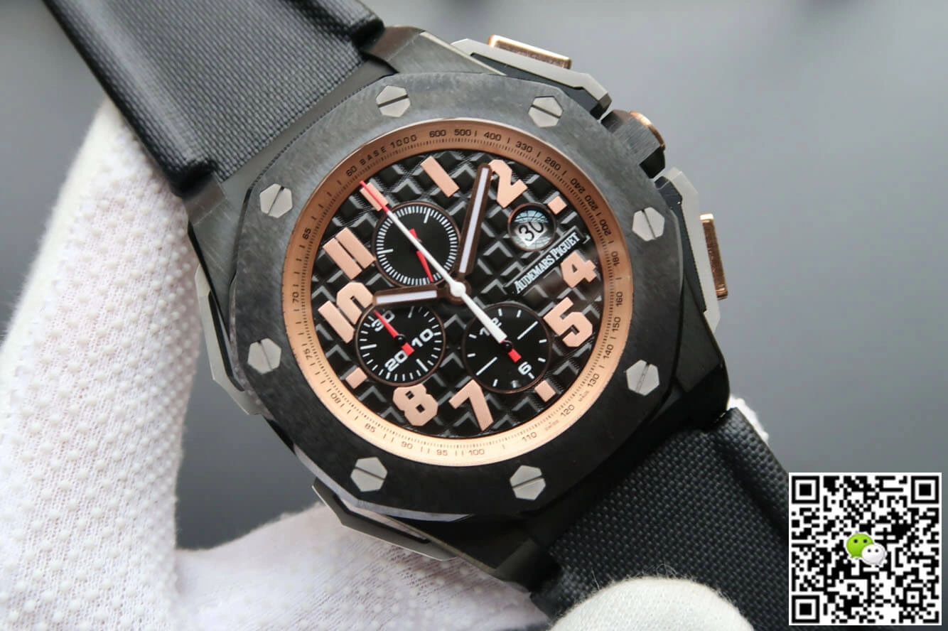 Audemars Piguet Royal Oak Offshore 26378IO.OO.A001KE.01 JF Factory 1:1 Best Edition Replica Watch V2 Black Strap
